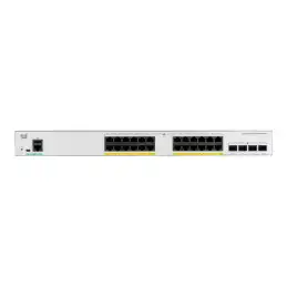 Cisco Catalyst 1000-24P-4G-L - Commutateur - Géré - 24 x 10 - 100 - 1000 (PoE+) + 4 x Gigabit SFP (l... (C1000-24P-4G-L)_1